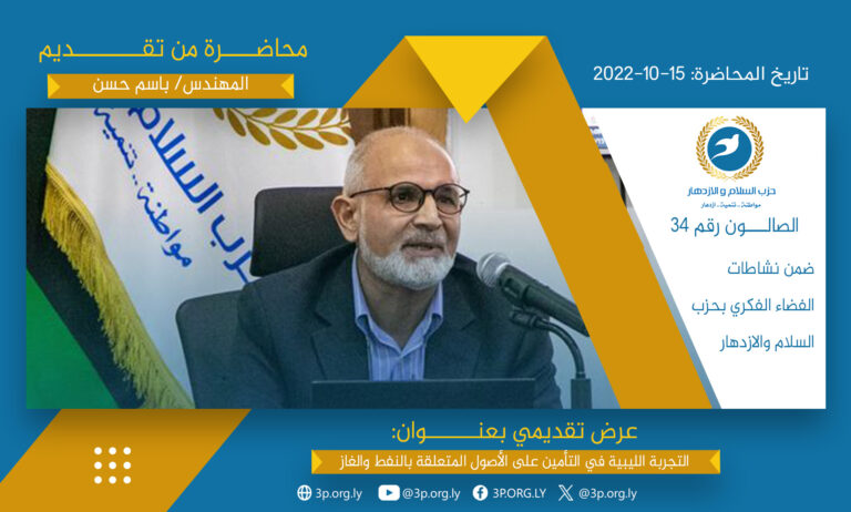 التجربة الليبية في التأمين على الأصول المتعلقة بالنفط والغاز