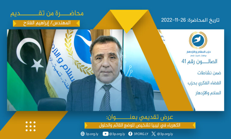 الكهرباء في ليبيا تشخيص للوضع القائم والحلول