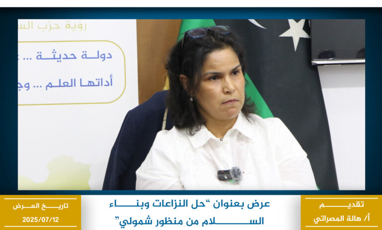 حل النزاعات وبناء السلام من منظور شمولي